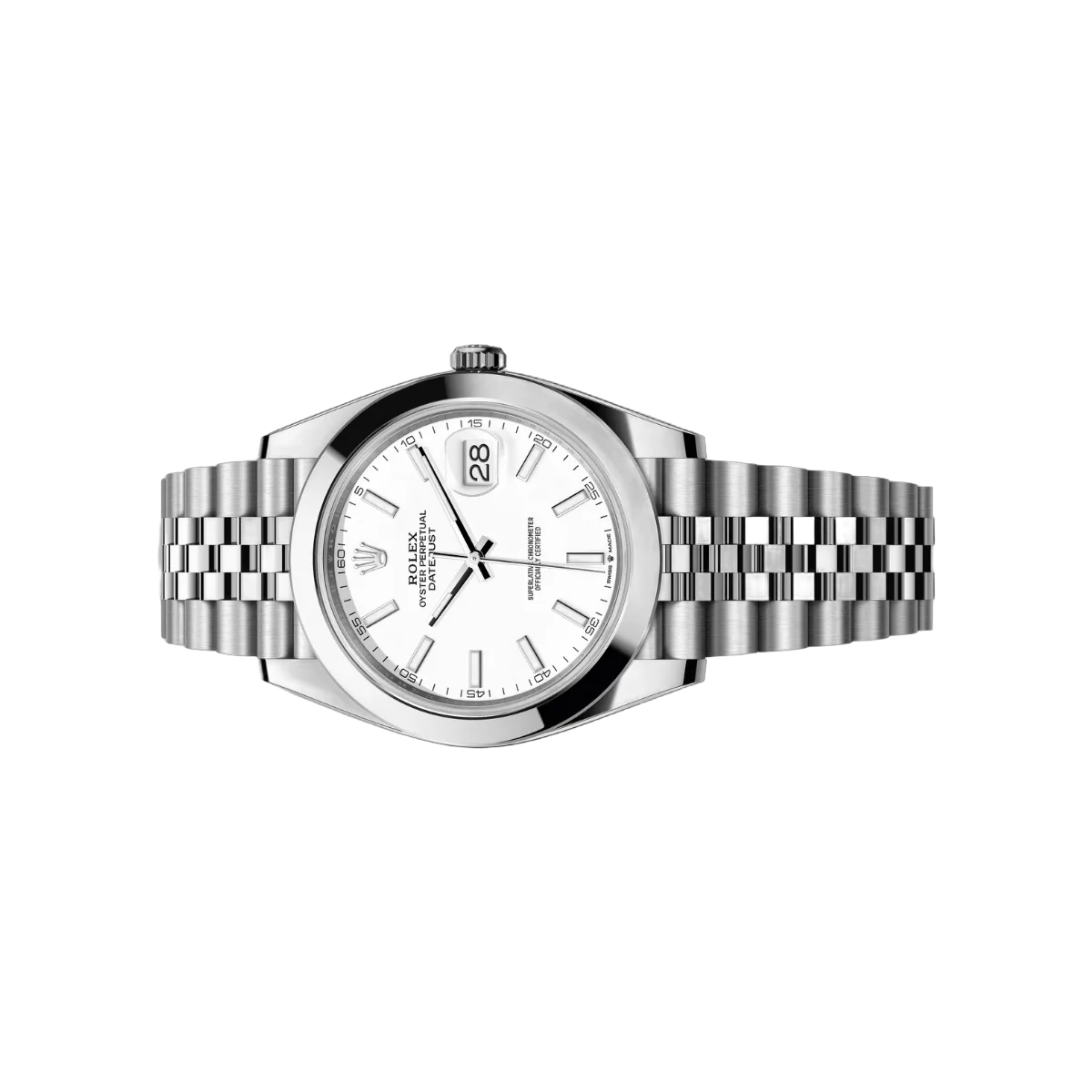 Rolex Datejust 126300-0006 Oyster Perpetual 41mm White Dial Mens Watch