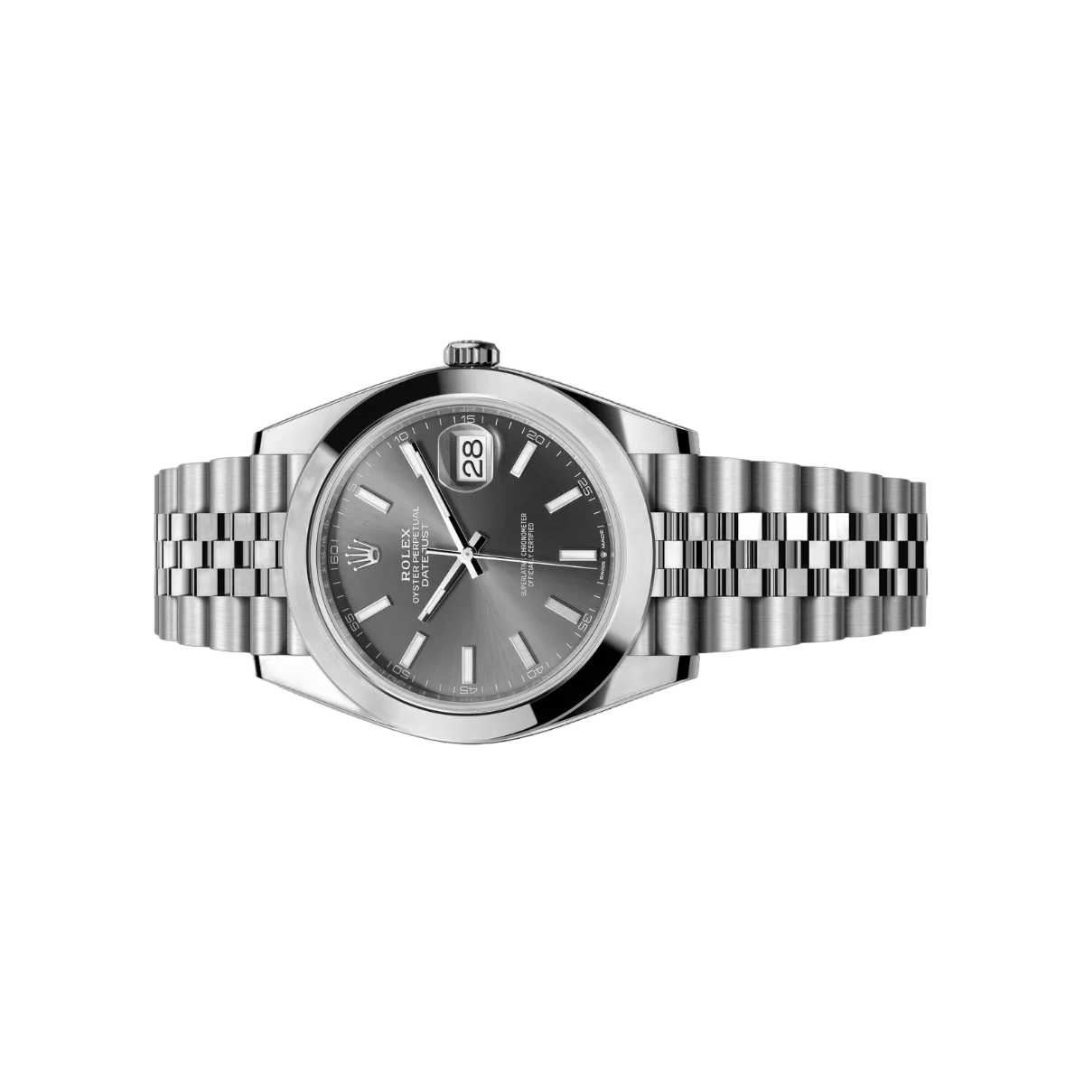 Rolex Datejust 126300-0008 Oyster Perpetual 41Mm Grey Dial Mens Watch