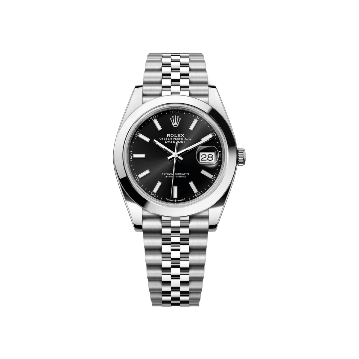 Rolex Datejust 126300-0012 Oyster Perpetual 41mm Black Dial Mens Watch