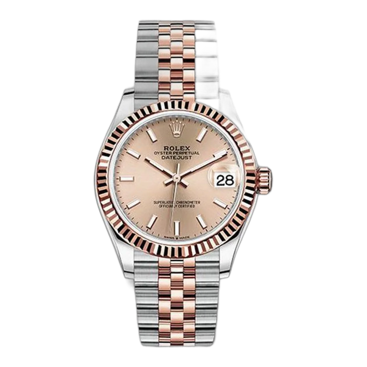 Rolex Datejust 278271 Roij Rose Index 31 mm Oyster Perpetual 18 Karat Roségold & Stahl Herrenuhr
