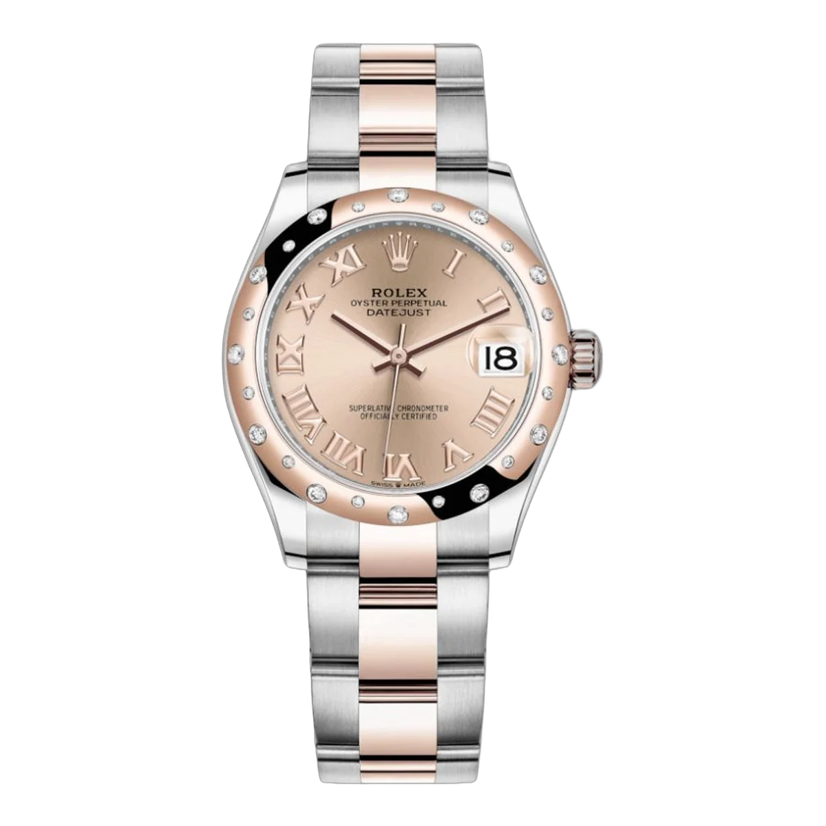 劳力士 Datejust 278341Rbr-0005 31 毫米不锈钢和玫瑰金