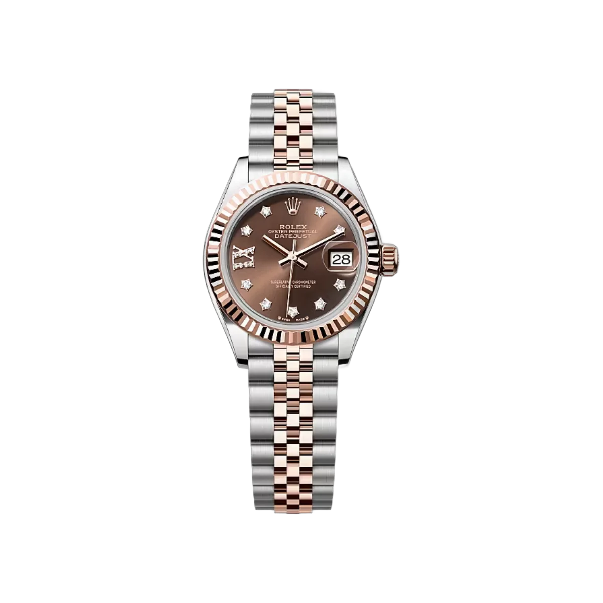 Rolex Datejust 279171-0003 Everose Gold Chocolate Dial 28mm Women’s Watch