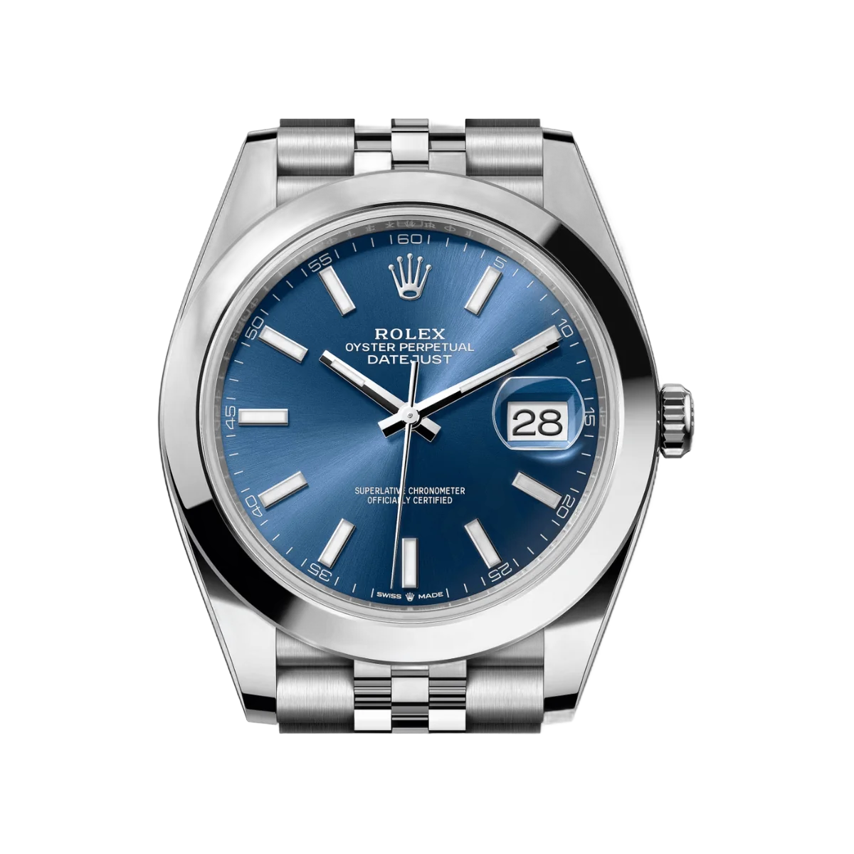 劳力士 Datejust m126300-0002 蚝式恒动 41 毫米蓝色索引表盘男士手表