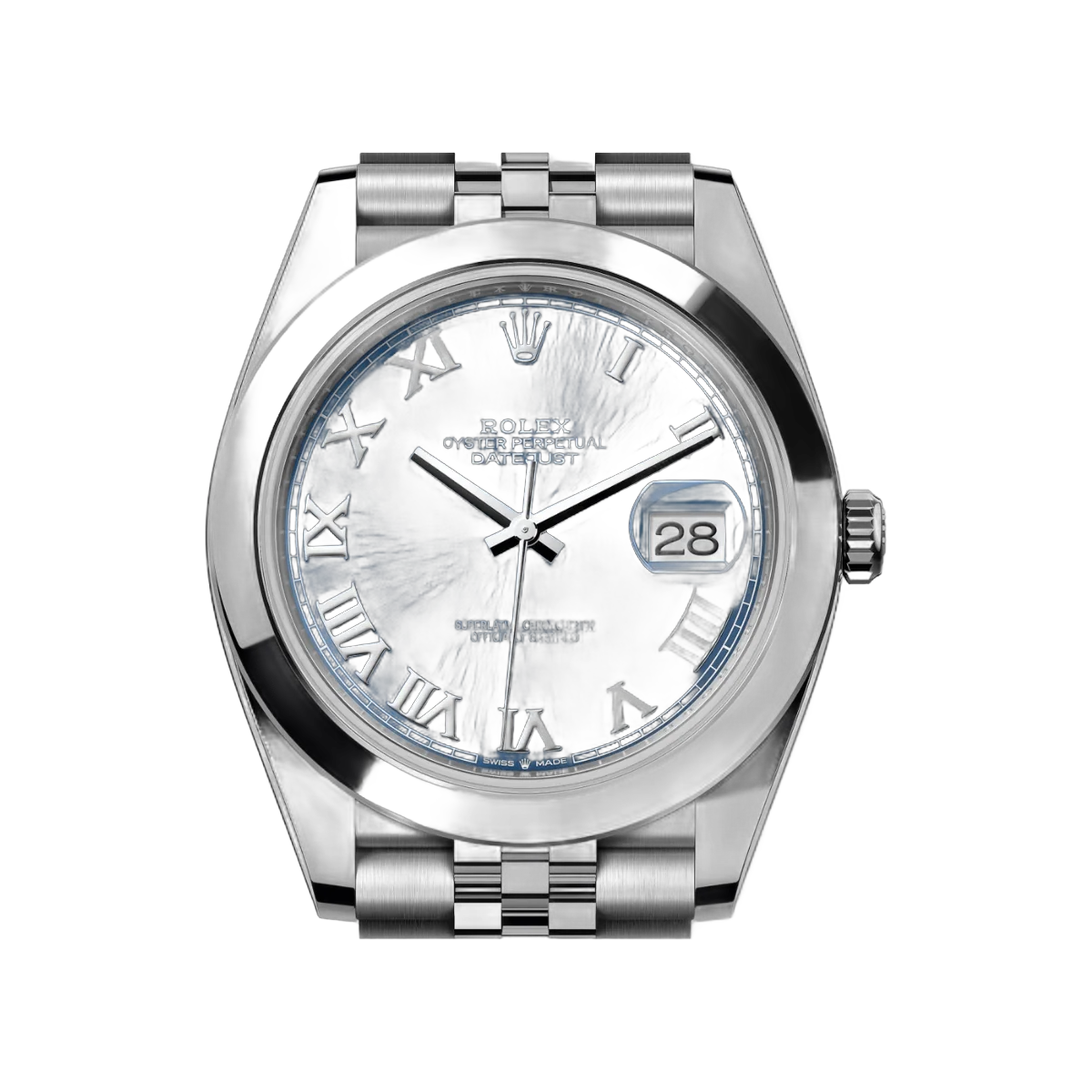 劳力士 Datejust m126300-0018 不锈钢 41 毫米蓝色表盘罗马数字男式手表