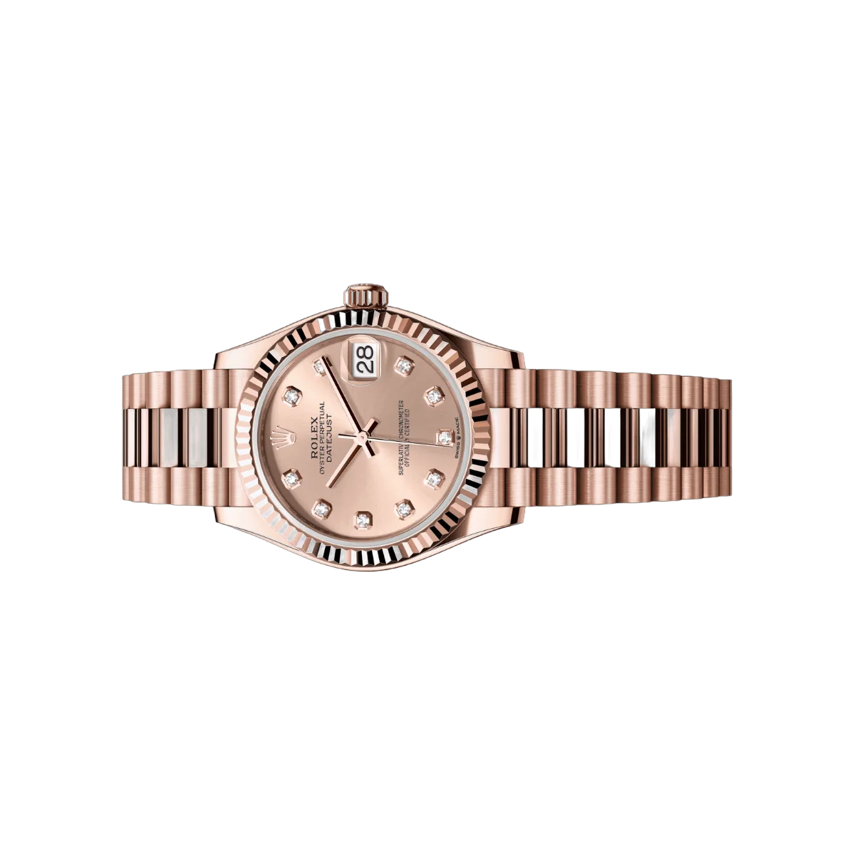 Rolex Datejust M278275-0031 31mm Everose Gold Zifferblatt Damenuhr