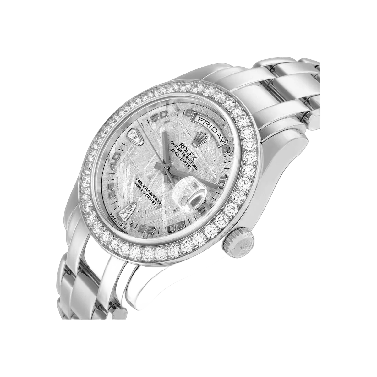 Rolex Day-Date 18946 Platinum 39mm Meteorite Dial Men's Watch