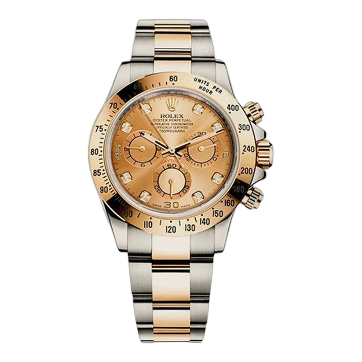 Rolex Daytona 116503 Chd Champagne Diamond Dial 40Mm Steel And 18K Yellow Gold Men's Watch