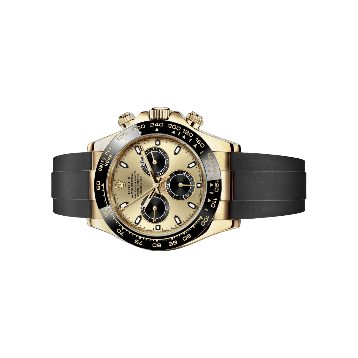 Rolex Daytona 116518LN CHBKOF 18 Karat Gelbgold 40mm Champagner-schwarzes Zifferblatt Herrenuhr