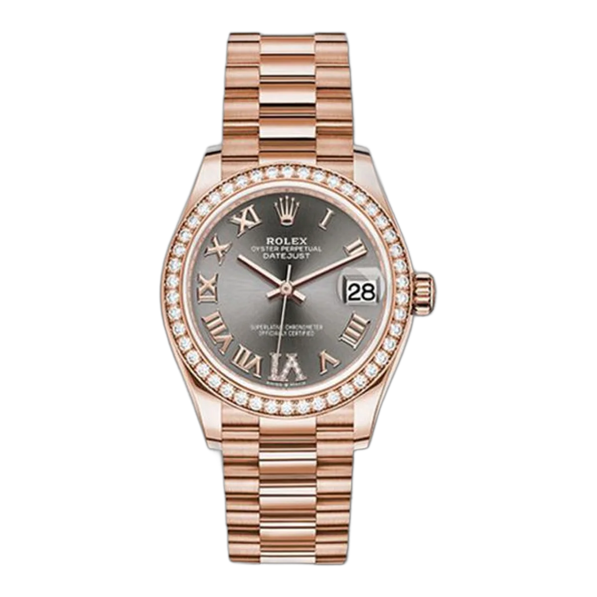 Rolex Everose Gold Datejust 31 Ladies Watch