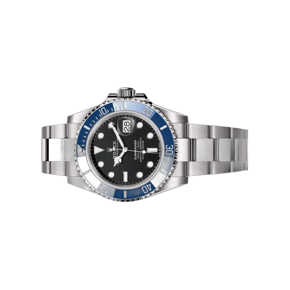 Rolex Submariner Date 126619LB-0003 ساعة رجالية ذهب أبيض ميناء أسود 41 مم