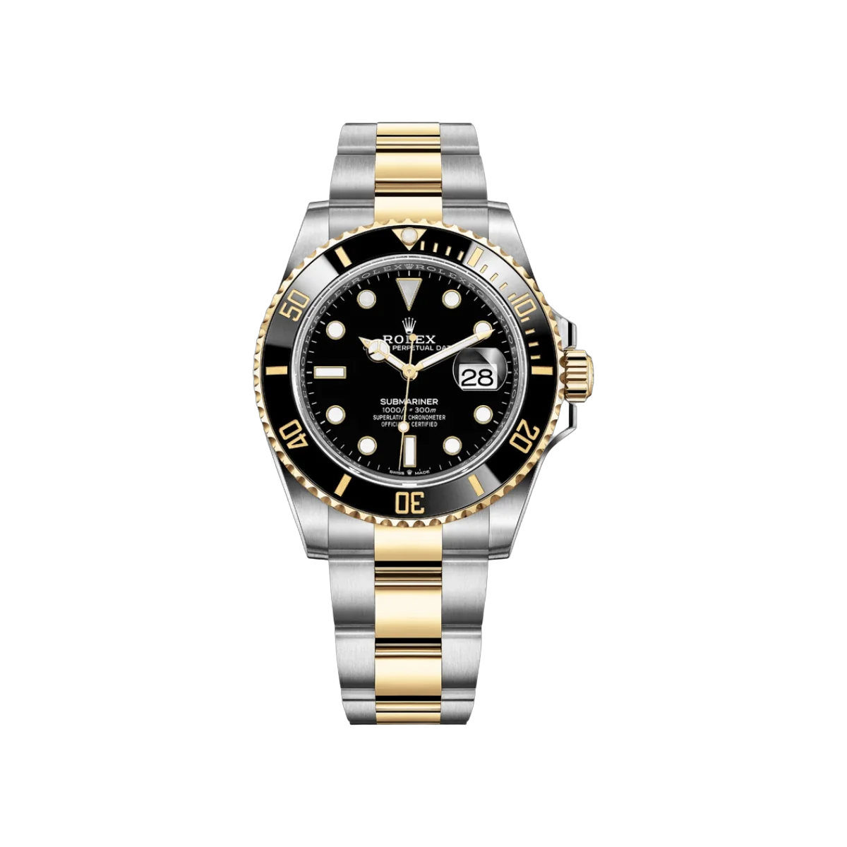 Rolex Submariner m126613LN-0002 ميناء أسود 41 ملم ستانلس ستيل وذهب أصفر عيار 18 قيراط