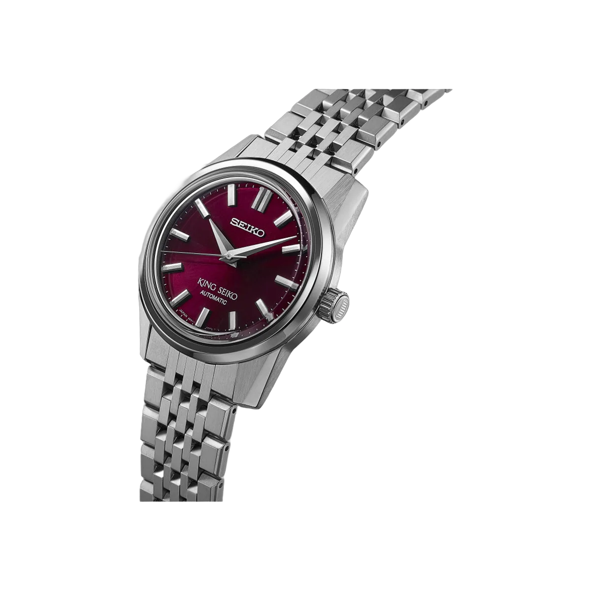 Seiko King Seiko SPB287J1 Stainless Steel 37mm Red Dial Men's Watch