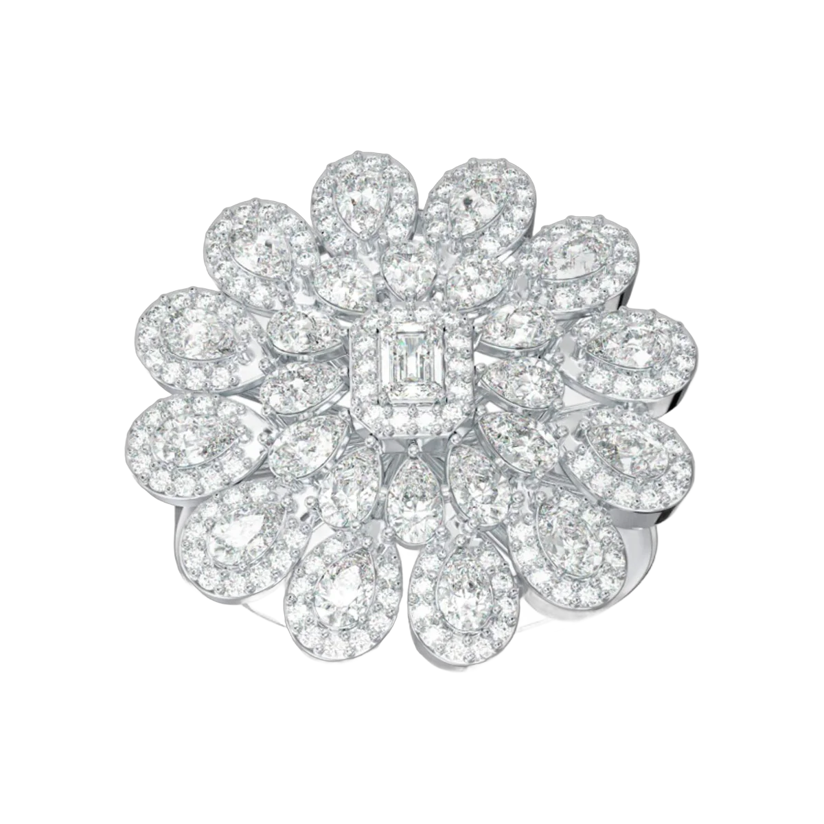 Serenity Ring- 2.34CTS-HRD-D-F/VVS-VS,595R,Total Wt - 8.09gm