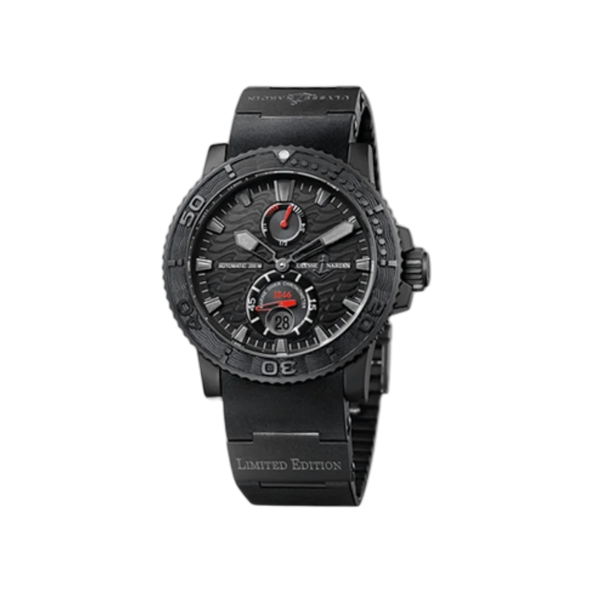 Ulysse Nardin Black Ocean 263-38Le-3 Black Ocean Wave Pattern 43mm Black Dial Mens Watch