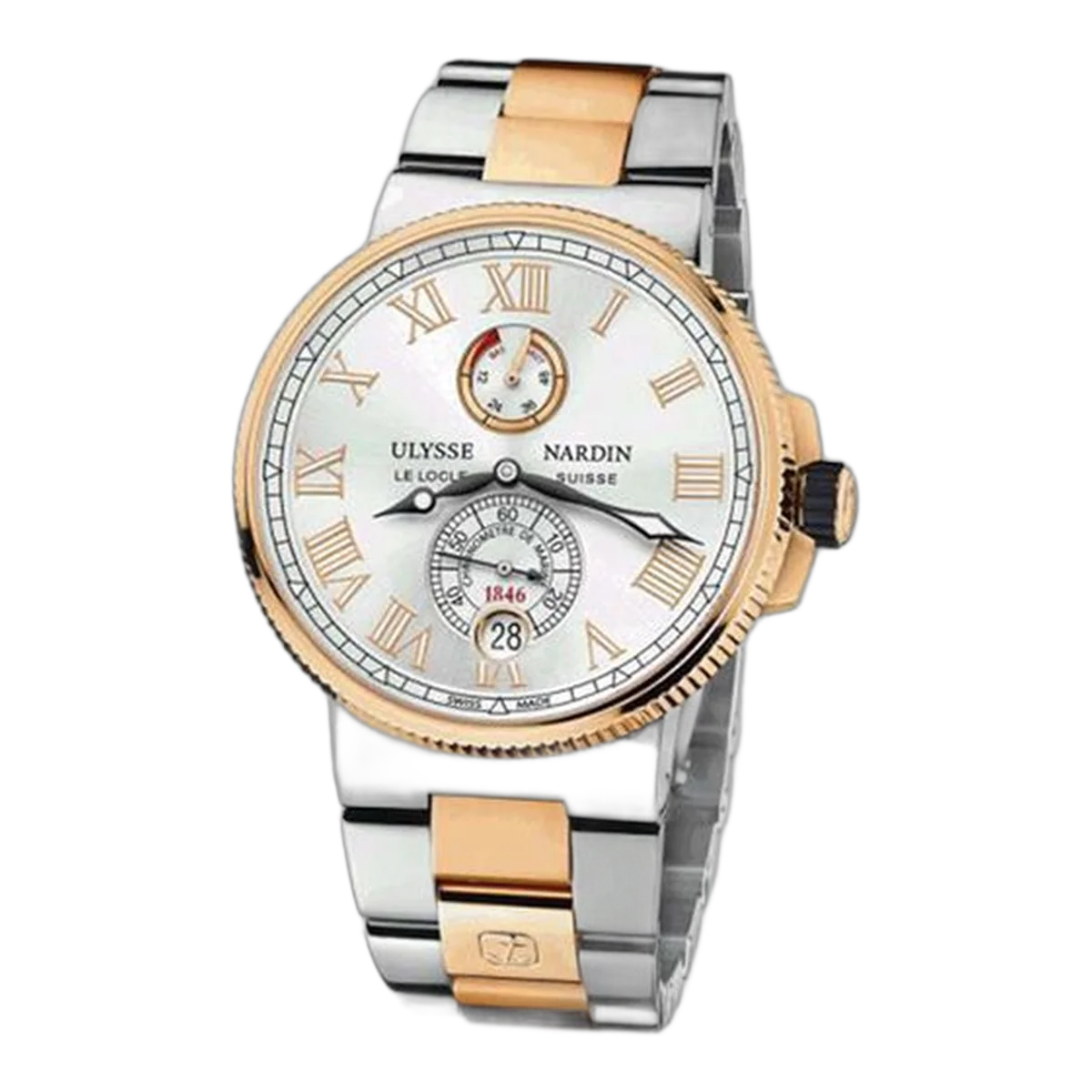 Ulysse Nardin Marine 1185-122-8M/41 V2 Chronometer Manufacture 45mm Men's Watch