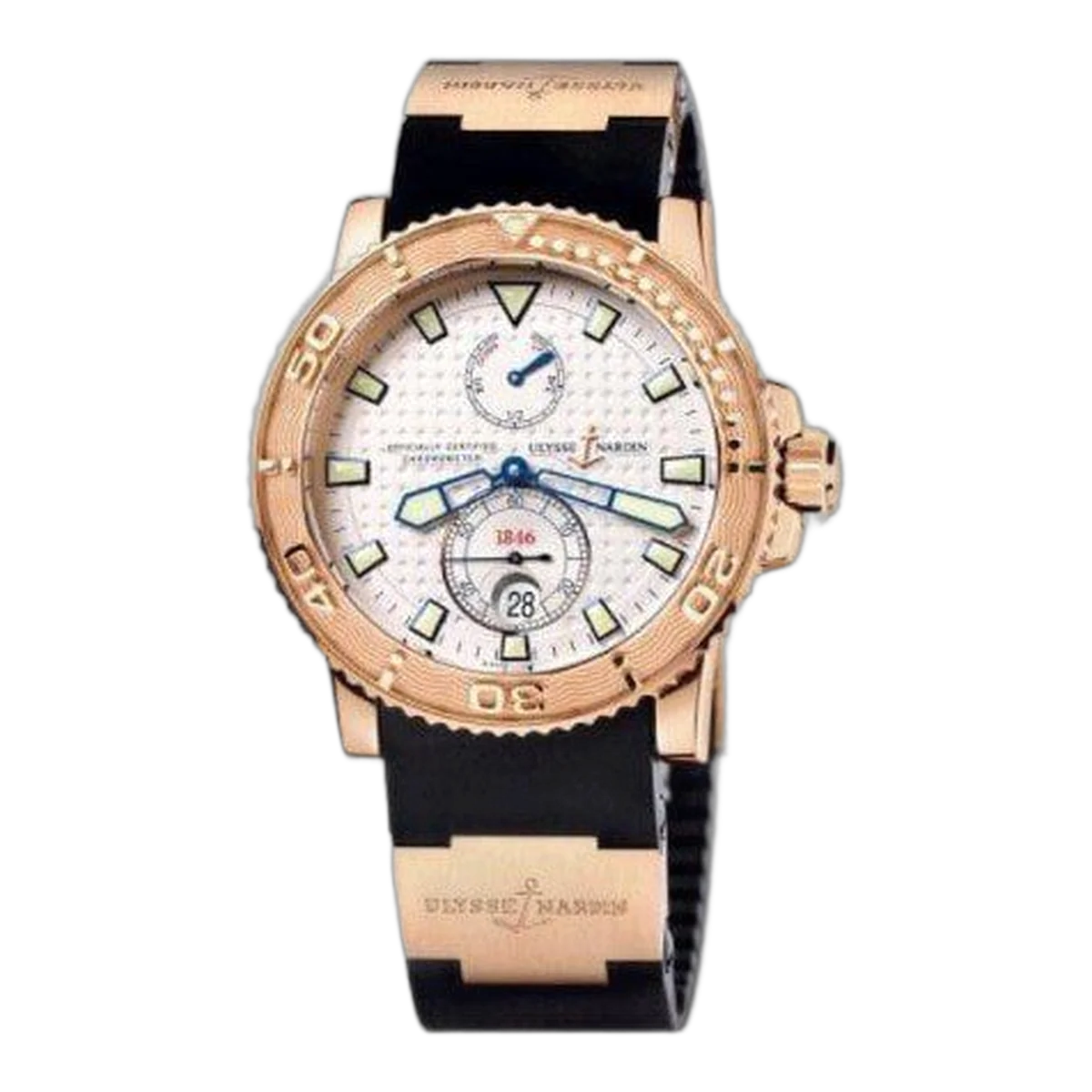 Ulysse Nardin Maxi Marine 18K Roségold 42 mm Herrenuhr