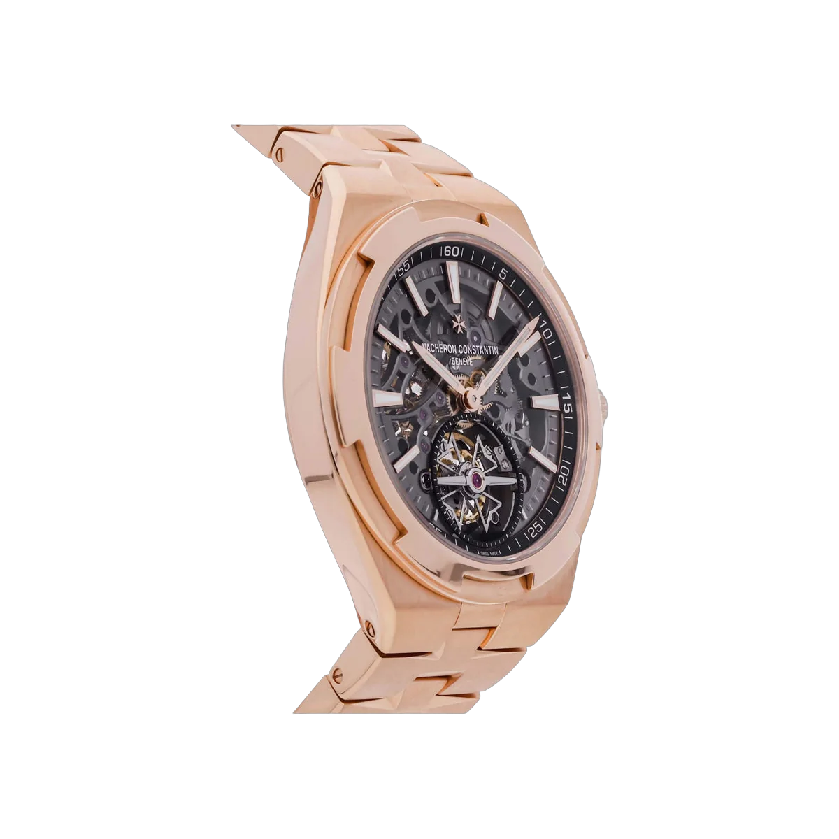 Vacheron Constantin Overseas 6000V/110R-B934 Tourbillon Rose Gold 42.5mm Skeleton Dial Men's Watch