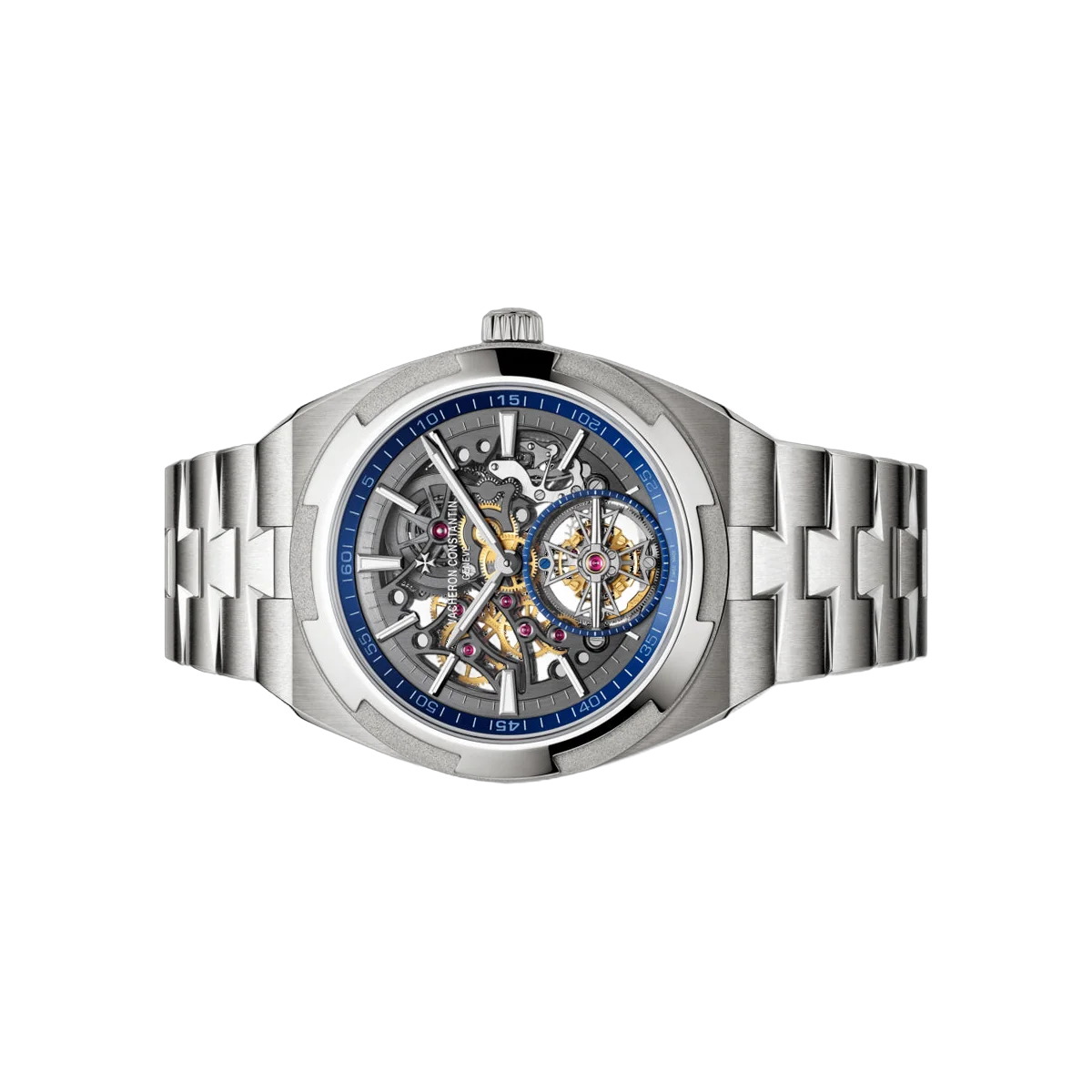 Vacheron Constantin Overseas 6000V/110T-B935 Tourbillon Titan 42,5 mm Skelettiertes Zifferblatt Herrenuhr