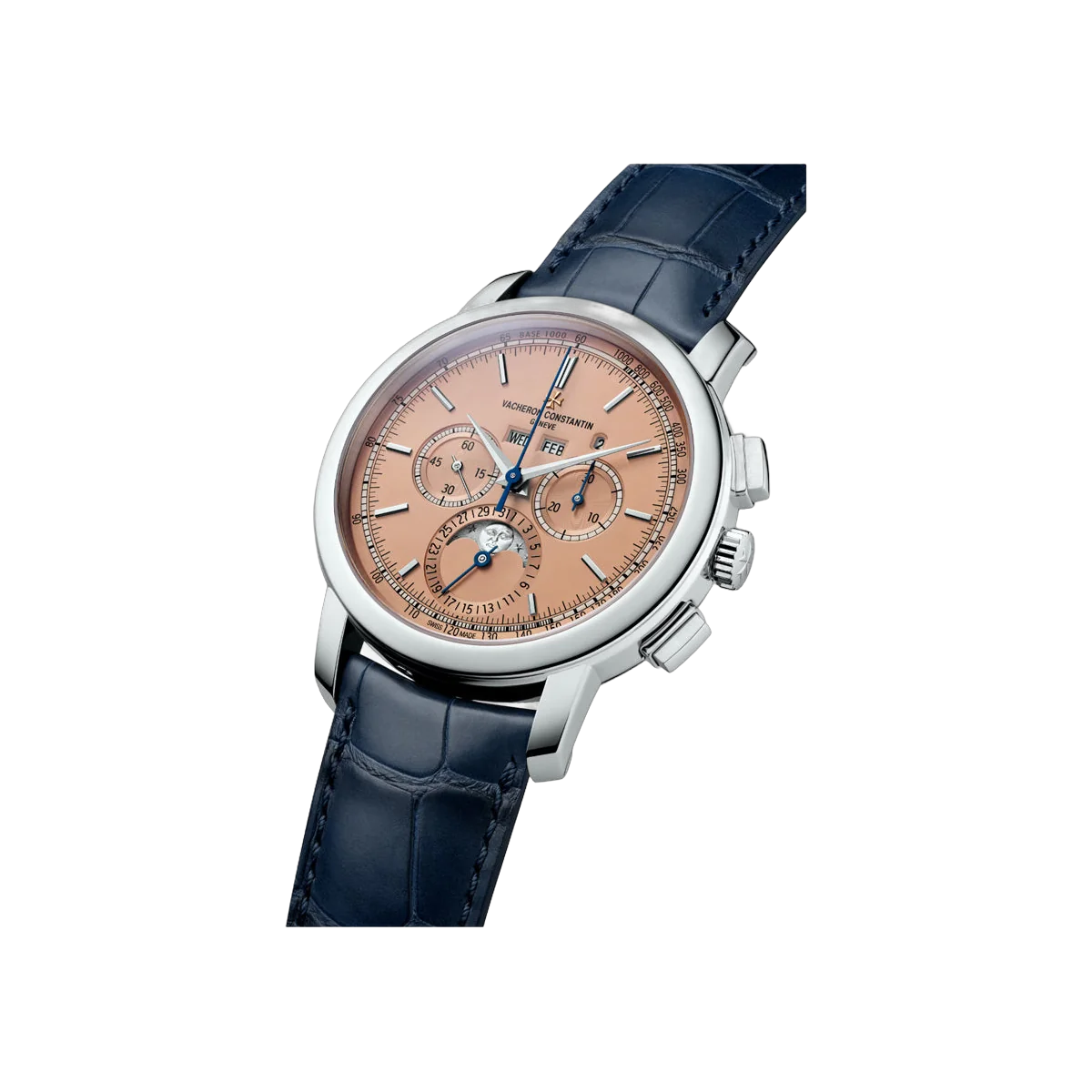 Vacheron Constantin Traditionnelle 5000T/000P-B975 Platin Perpetual Calendar 43mm Lachsfarbenes Zifferblatt Herrenuhr
