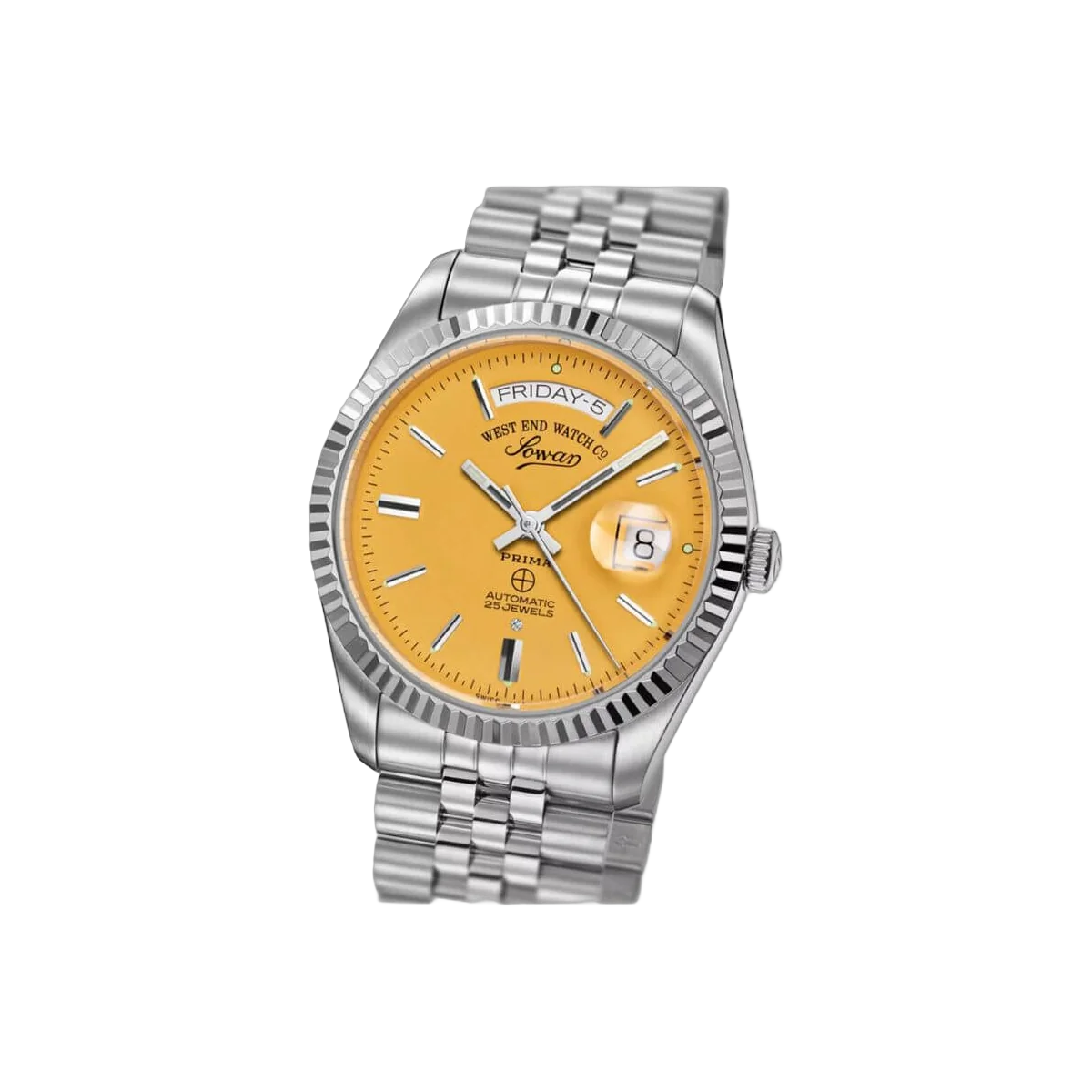 West End Watch Co. 6868.10.3338 Sowar Prima 黄色索引表盘 Jubilee 手链男士手表