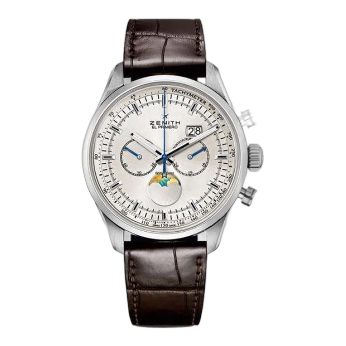 Zenith El Primero Helios In Steel On Steel Bracelet With Silver Dial Ref. 03.2160.4047/02.C713